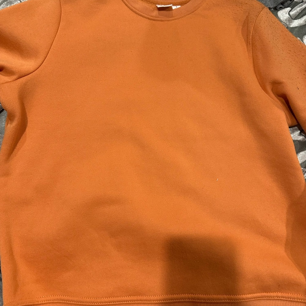 GAP Orange Crew Neck Sweater Classic Cotton Blend